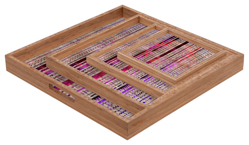 Deny Designs Iveta Abolina Purple Nebula Square Tray