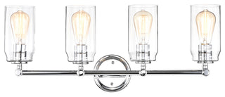 CHLOE Lighting Joyce Contemporary 4-Light Bath Vanity Fixture, Chrome