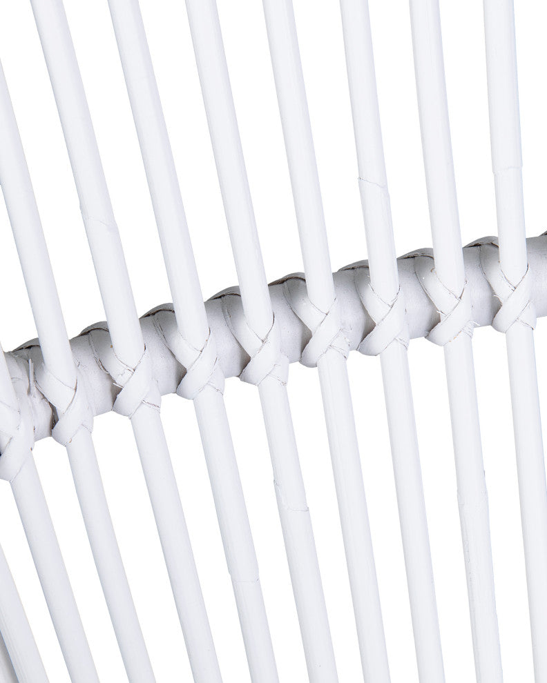 East at Main Louanne Rattan Occasional Chair, White