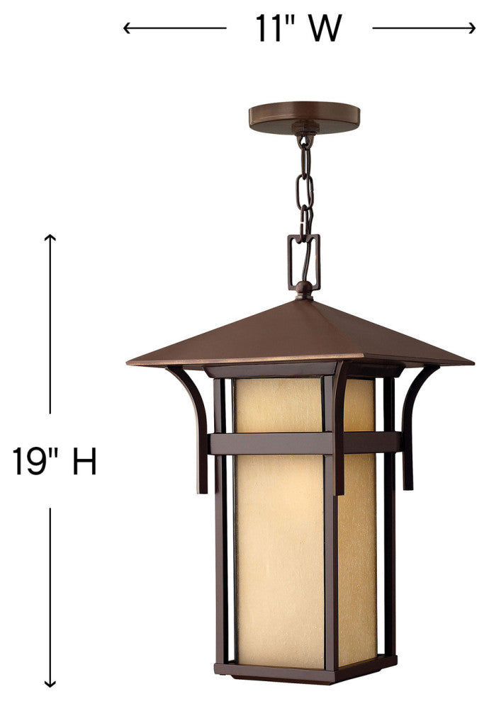 Hinkley Harbor Medium Hanging Lantern 12V, Anchor Bronze
