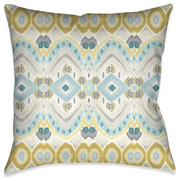 Textile Impressions I Outdoor Decorative Pillow, 18"x18"