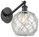 Innovations 317-1W-BK-G122-8RW-LED 1-Light Sconce, Matte Black