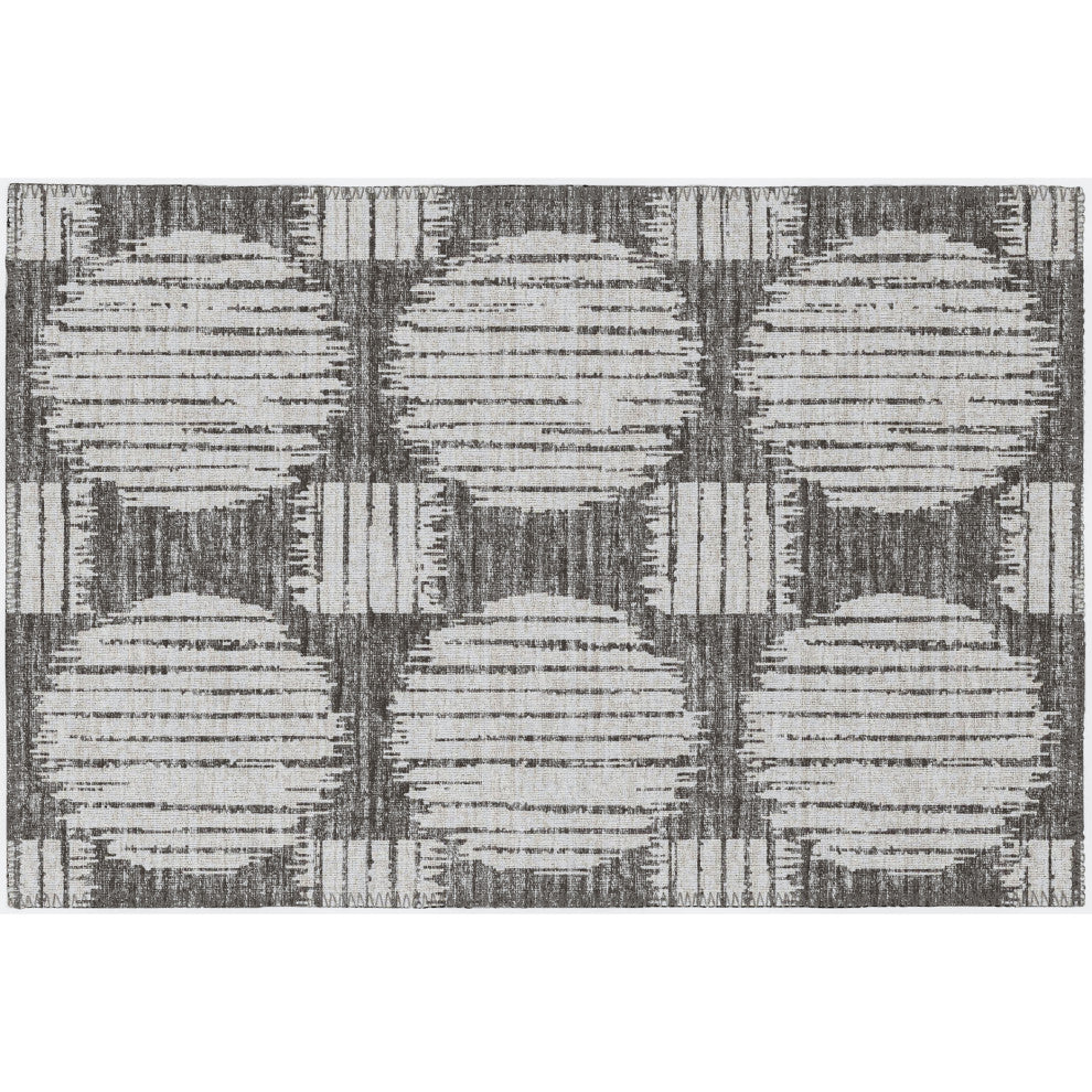 Indoor/Outdoor Sedona SN13 Midnight Machine Washable 1'8" x 2'6" Rug