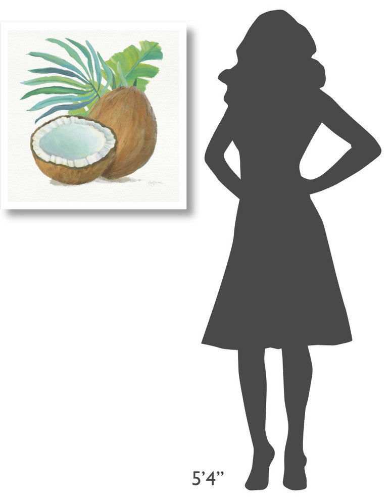 "Coconut Palm III" Digital Paper Print by Mary Urban, 26"x26"