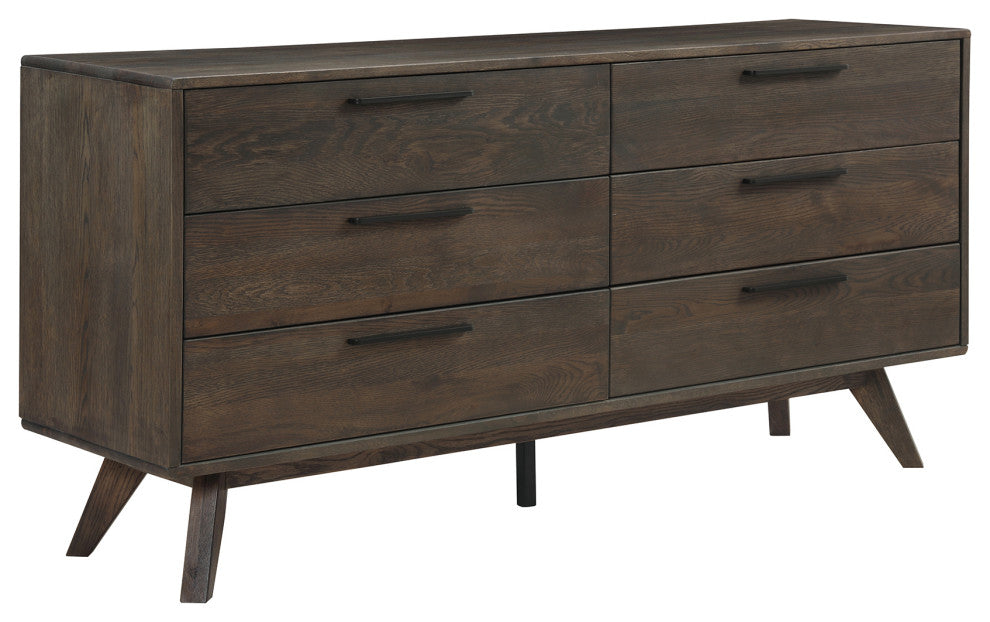 Astoria Oak Dresser for Bedroom with 6 Drawers
