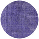 Ahgly Company Indoor Round Mid-Century Modern Area Rugs, 4' Round