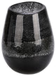 Vickerman CM194008 8" Blackberry Round Glass Vase