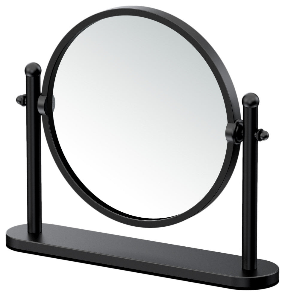 Coutertop 10.5" Magnification Mirror, Matte Black