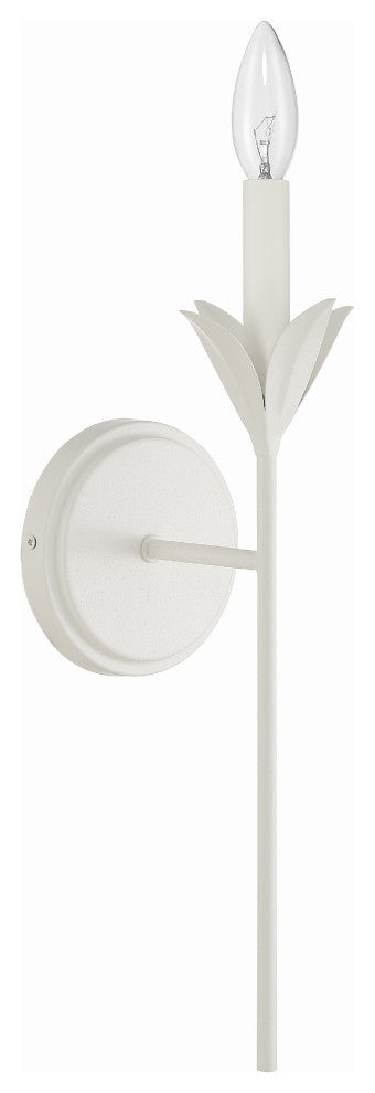 Broche 1-Light Matte White Wall Mount