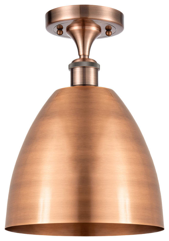 Ballston Dome Semi-Flush Mount, Antique Copper, Antique Copper