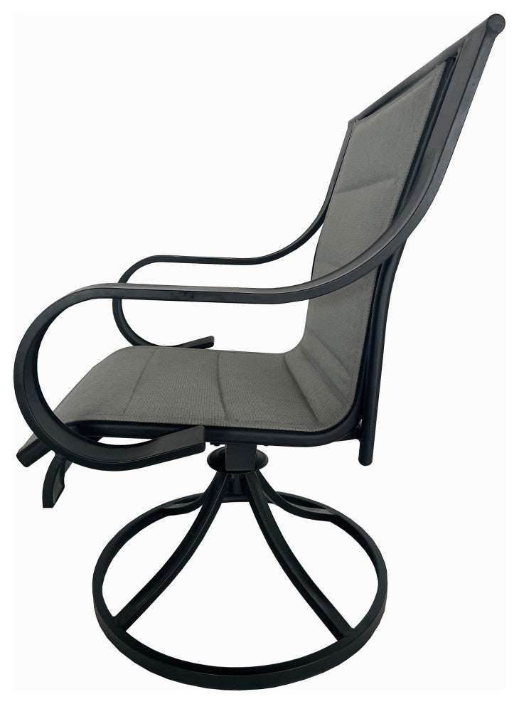 Deko Living 4 - Seating Outdoor Dining Table and Swivel Chairs Set