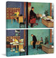 "Putting Time in the Office" Print on Canvas by Richard Sargent