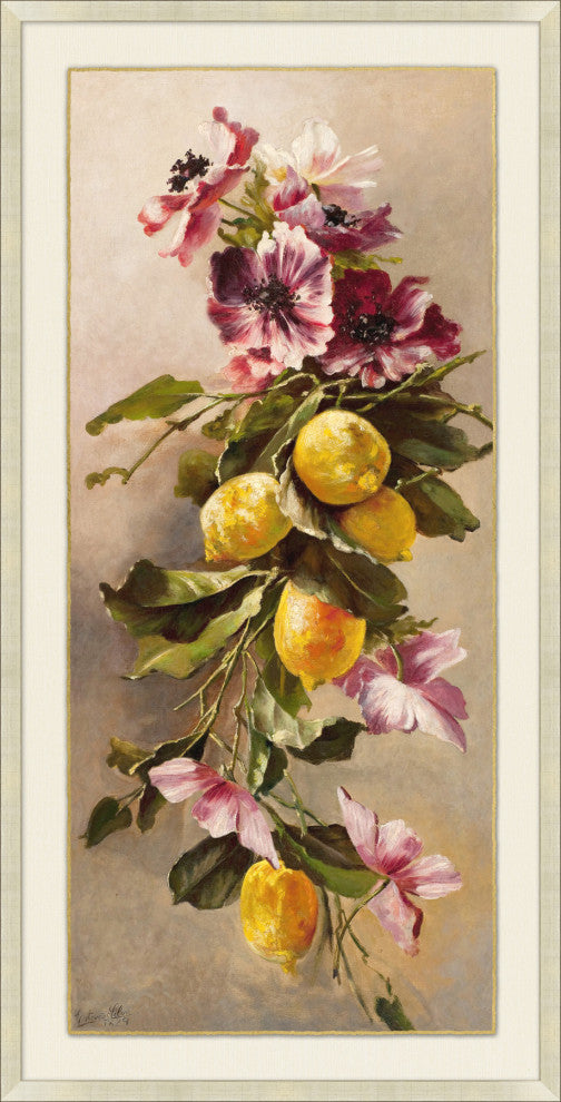 Gilded Floral Still Life 1, Giclee Reproduction Artwork
