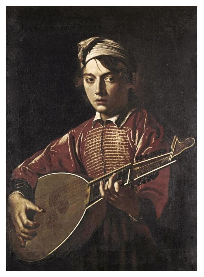 "The Lute Player" Digital Paper Print by Caravaggio, 18"x24"
