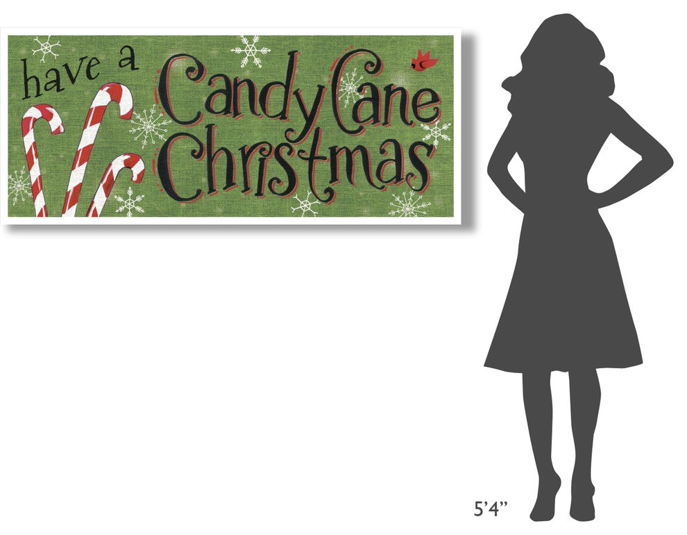 "Sweet Snowmen Sign I" Digital Paper Print by Anne Tavoletti, 62"x26"