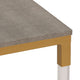 Cortesi Home Annidarsi Square Nesting Tables with Clear Acrylic Legs, 2-Piece Se