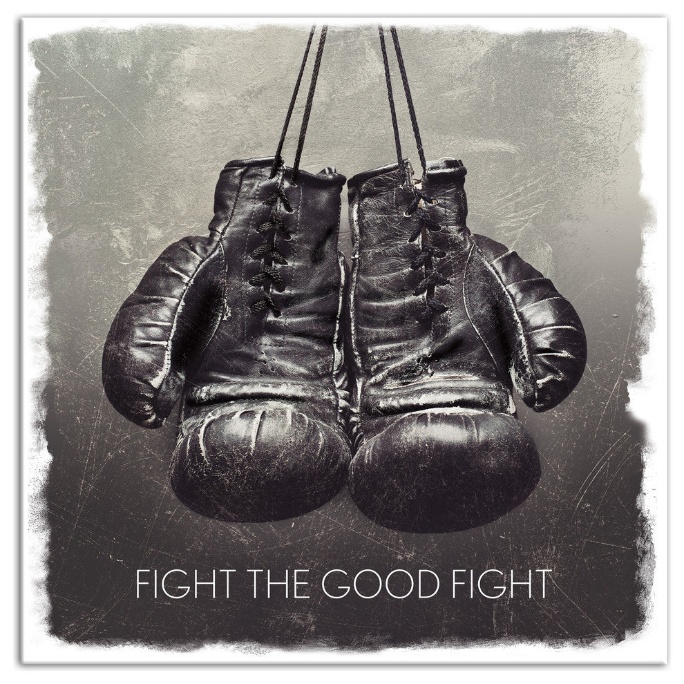 Fight the Good Fight 20x20 Canvas Wall Art