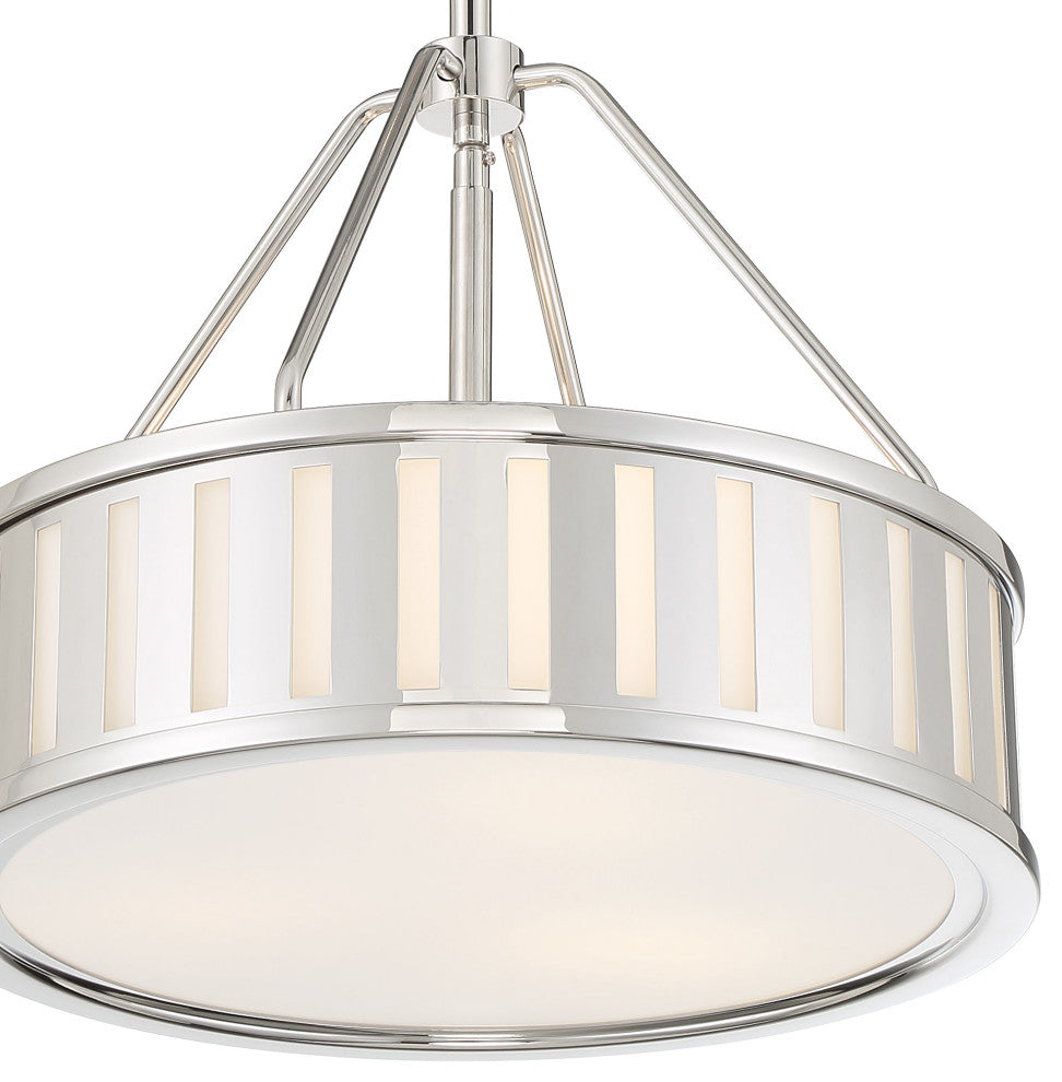 Crystorama Lighting Group KEN-8303 Kendal 3 Light 16"W Pendant - Vibrant Gold