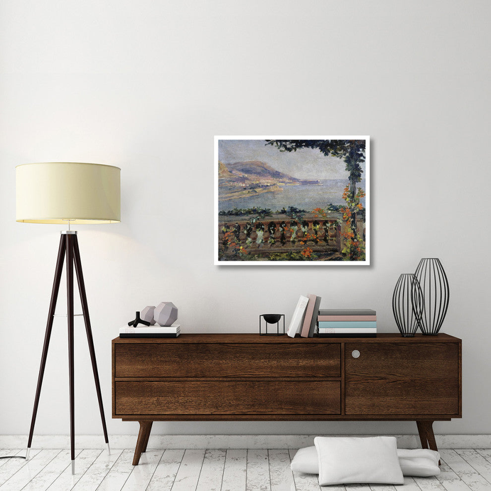 "Monaco: Vue sur la Mer" Digital Paper Print by Gugliemo Ciardi, 38"x32"