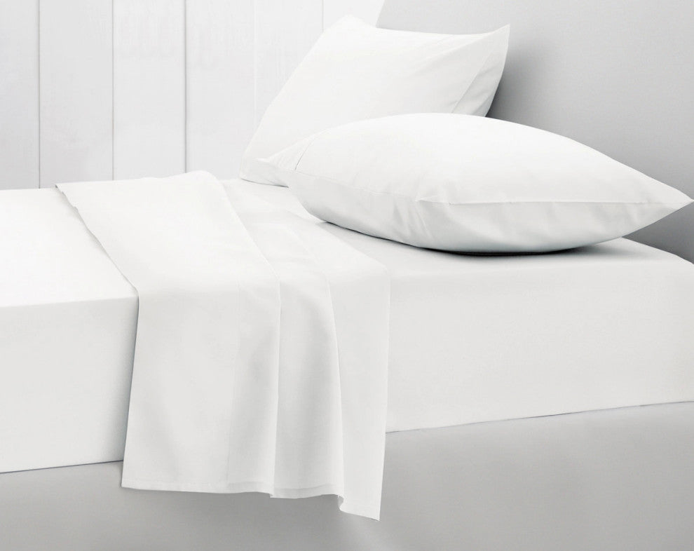 Organic Cotton Percale Flat Sheet, King