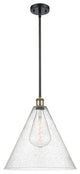 Innovations 516-1S-BAB-GBC-164-LED 1-Light Pendant, Black Antique Brass