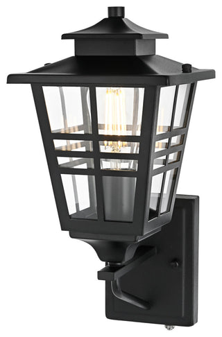 Home Living 7" Outdoor Wall Sconce, Black