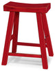 Elmwood Zen Stool, Red