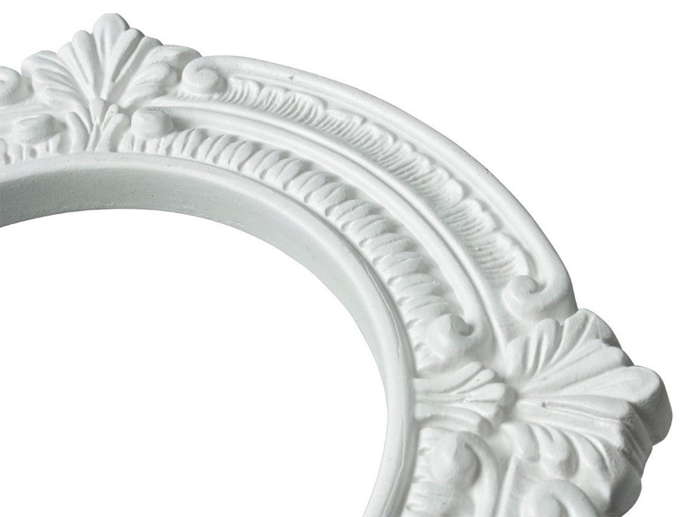 Recessed Urethane Ceiling Medallion Trim White 6" ID x 10" OD Pack of 2