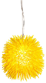 Varaluz 169M01 Urchin 1 Light 9"W Mini Pendant - Un-Mellow Yellow