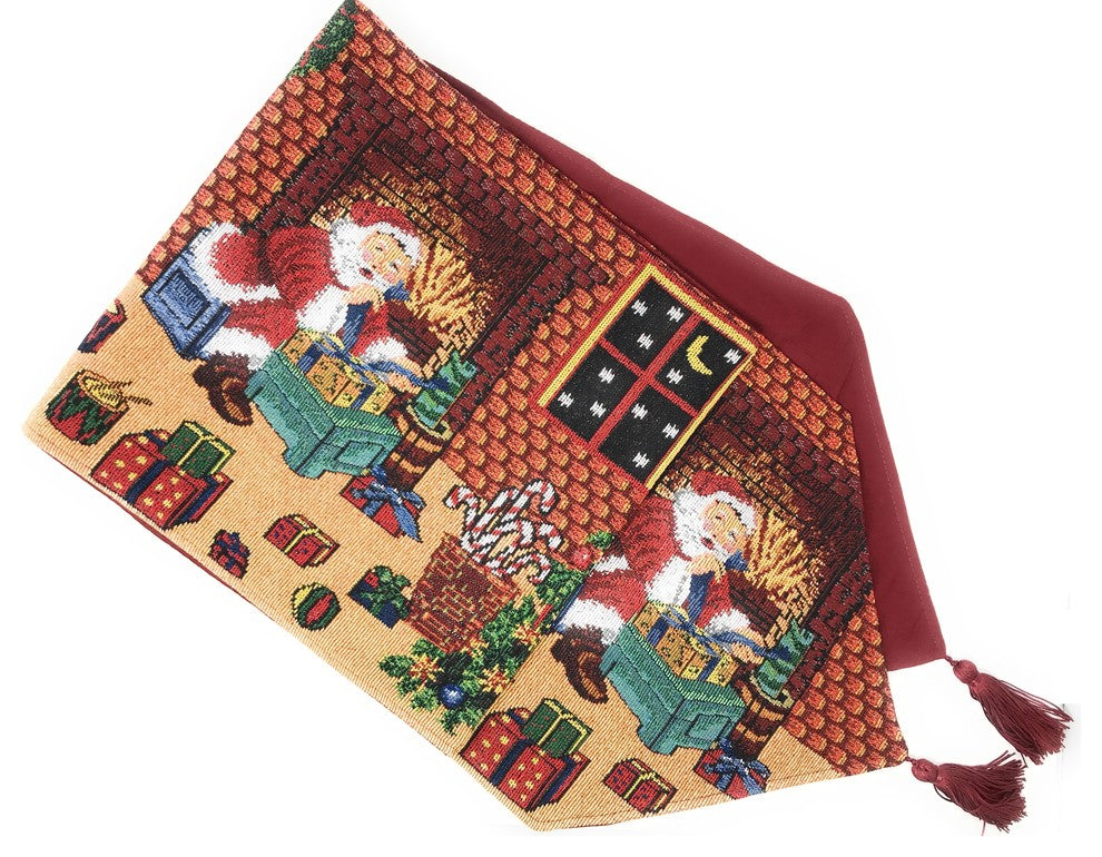 Tache Christmas Decorative Tapestry Table Runner, 13"x54"
