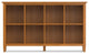 Warm Shaker Solid Wood 8 Cube Storage, Light Golden Brown