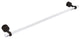 Pacific Beach 30" Shower Door Towel Bar with Groovy Accents, Oil Rubbed Bronze