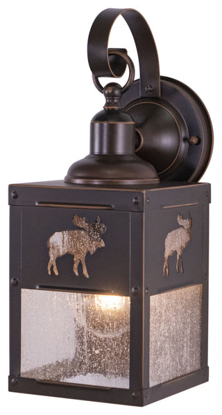 Yellowstone 5.25" Moose Outdoor Wall Light Burnished Bronze