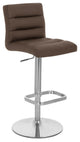 Lush Adjustable Height Swivel Bar Stool - Trumpet Base, Brown