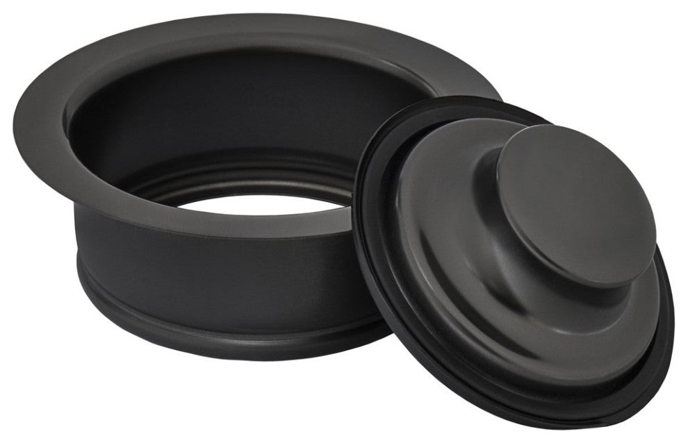 Ruvati Garbage Disposal Flange for Kitchen Sinks Gunmetal Black RVA1041BL