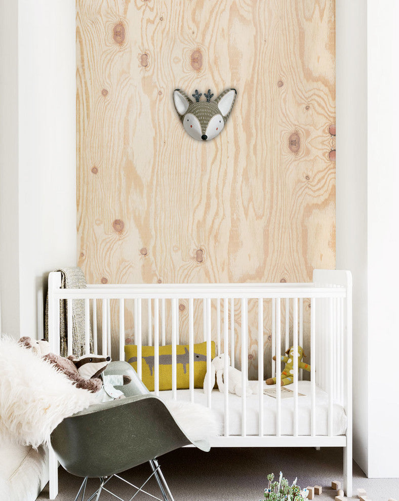 Plywood Accent Mural Wall Art Peel and Stick Vinyl Wallpaper, 24"x108"