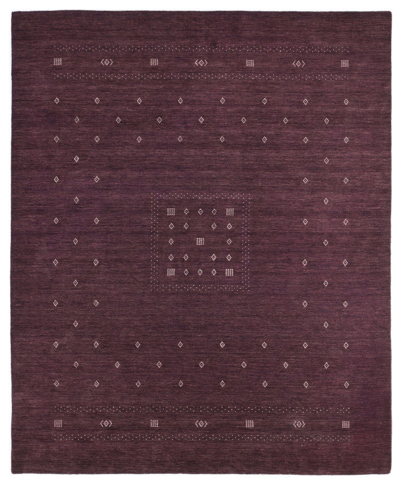 Simi One-of-a-Kind Handmade Area Rug Purple, 5' 0'' x 8' 0''