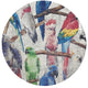 Cockatoo Fantasia 16" Round Pebble Placemat, Set of 4
