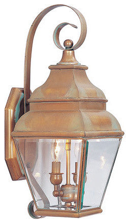 Exeter Outdoor Wall Lantern, Bronze