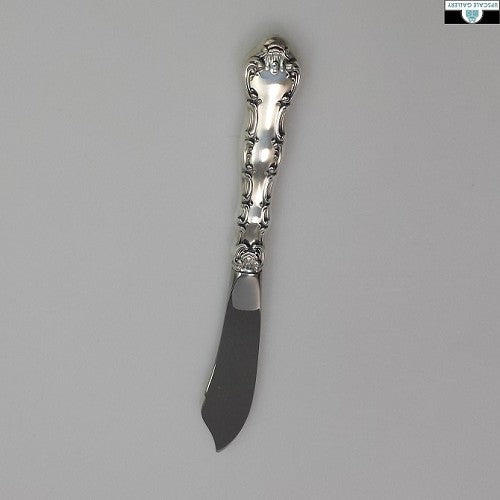 Gorham Sterling Silver Strasbourg Butter Serving Knife, Hollow Handle