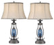 Revere Gunmetal Table Lamp, Set of 2