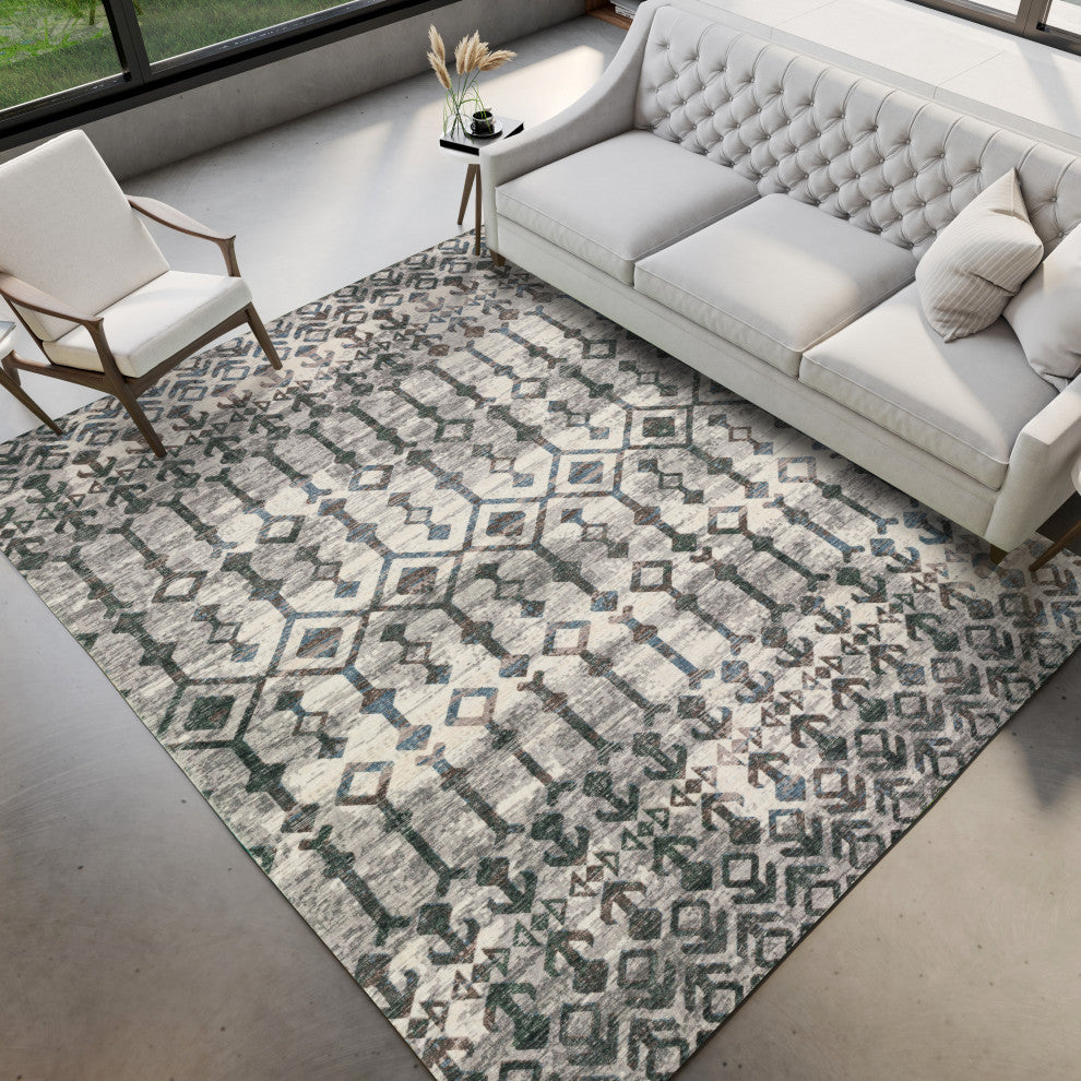 Dalyn Brisbane BR8 Silver 2'3"x7'6" Runner Rug