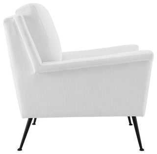 Chesapeake Fabric Armchair, Black White