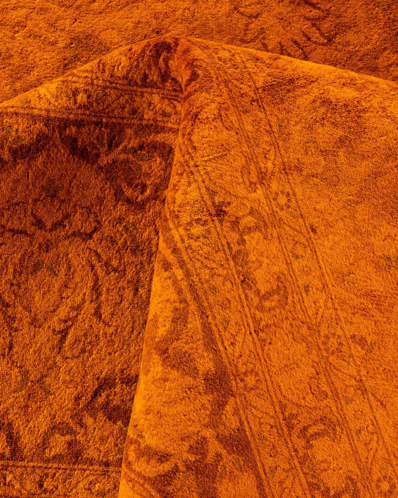 Fine Vibrance, One-of-a-Kind Hand-Knotted Area Rug Gold, 9'3"x12'3"