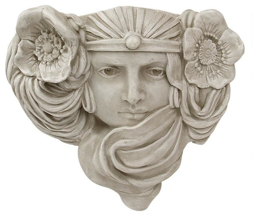 Art Nouveau Mystic Maiden Wall Planter