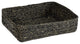 Melia Basket Woven Jute Low Square Basket 12 x 9.5 x 3in., Black
