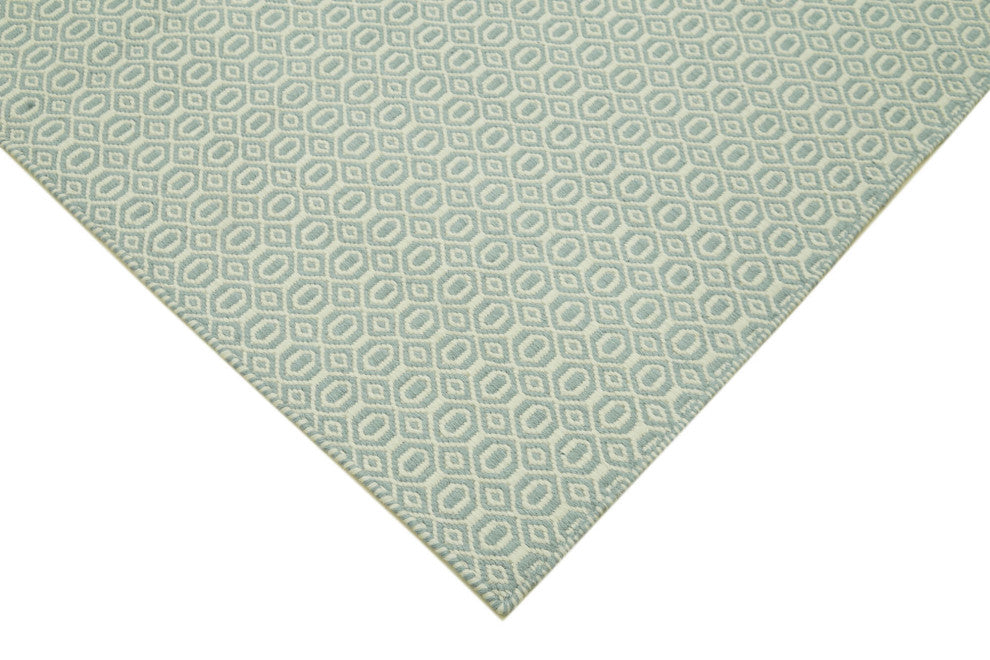 Rug N Carpet - Hand-knotted Modern Design 9' 0'' x 12' 0'' Wool Unique Kilim Rug