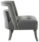 Honor Armchair Performance Velvet Set of 2-Gray