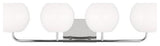 Generation Lighting GLV1014 Rory 4 Light 34"W Vanity Light - Chrome