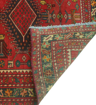 Fine Vintage Distressed Nell Rust/Charcoal Runner, 3'11x10'6